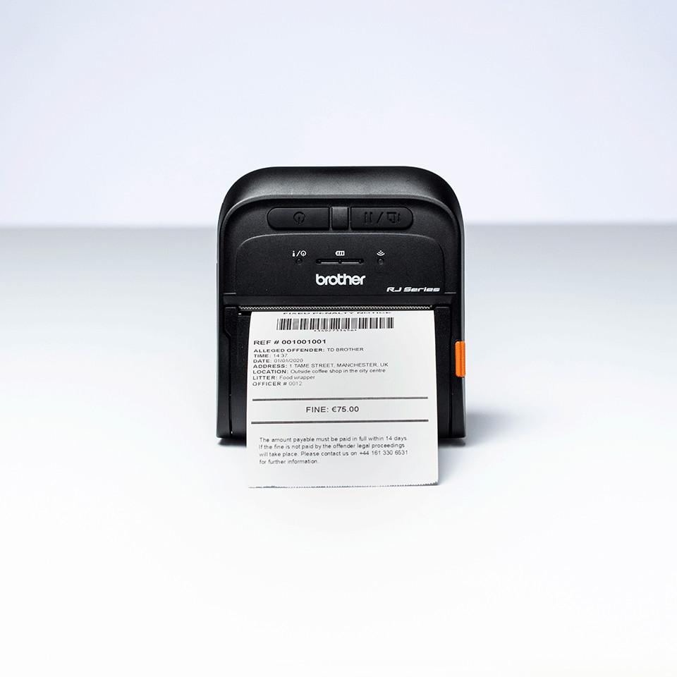 brother  RJ-3055WB stampante per etichette (CD) 203 x 203 DPI 101,6 mm/s Con cavo e senza cavo Wi-Fi Bluetooth 