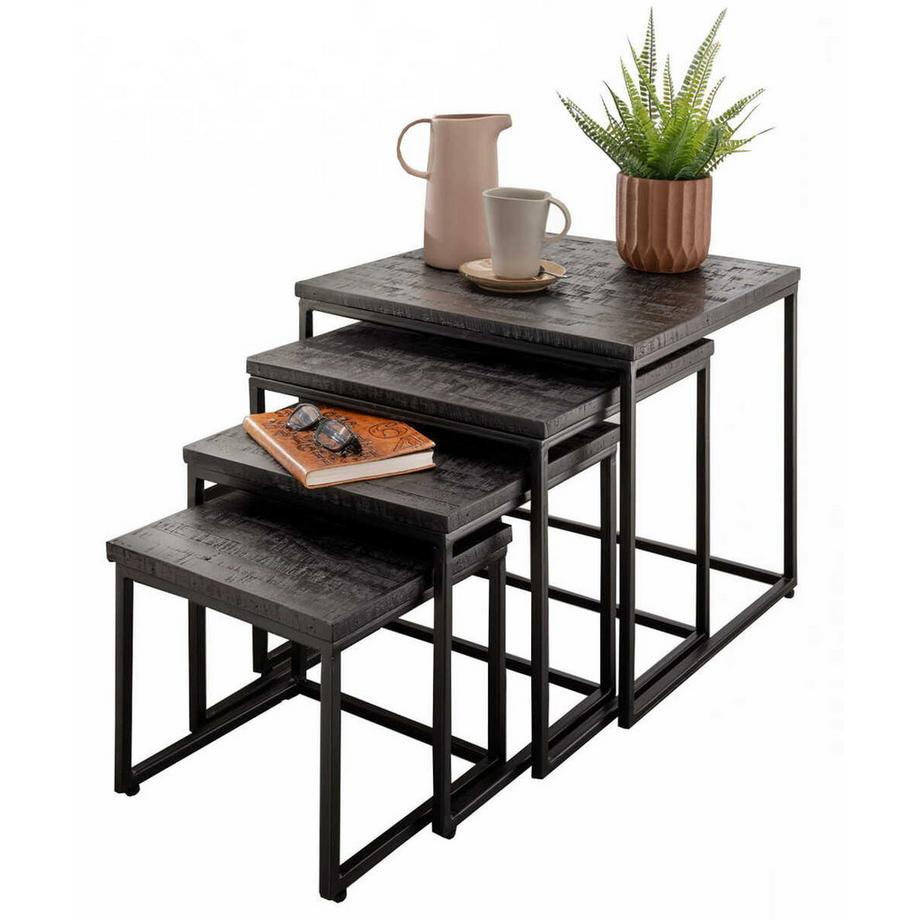 mutoni Table d'appoint Celia (lot de 4)  