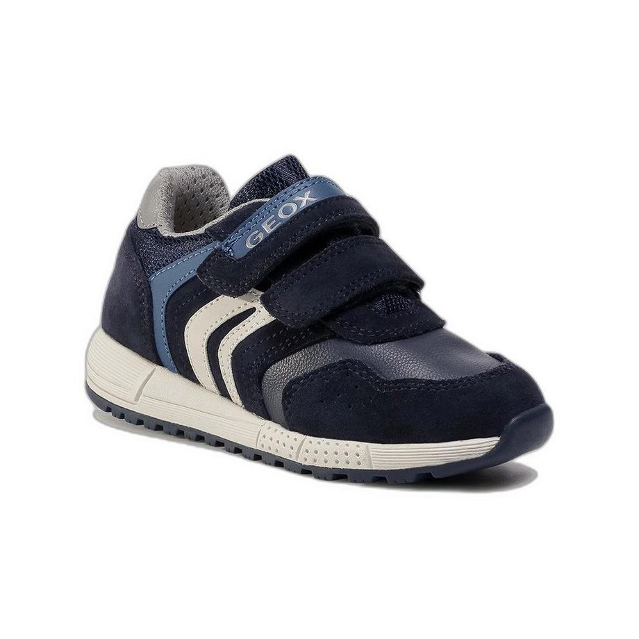 GEOX Alben Baskets en cuir pour grands enfants  