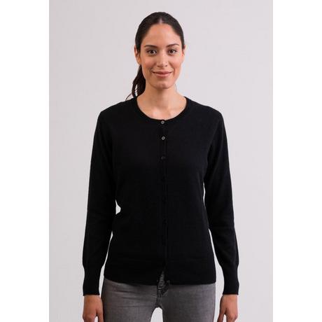 CASH-MERE.CH  Kaschmir Cardigan Rundhals 