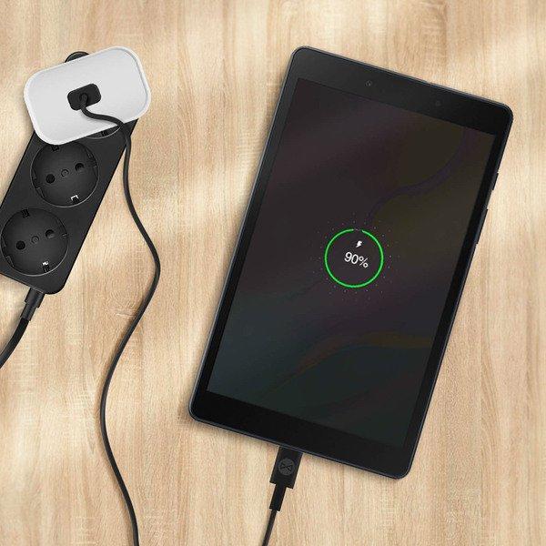 Forever  Câble USB-C vers USB-C 60W 3A 1m Noir 