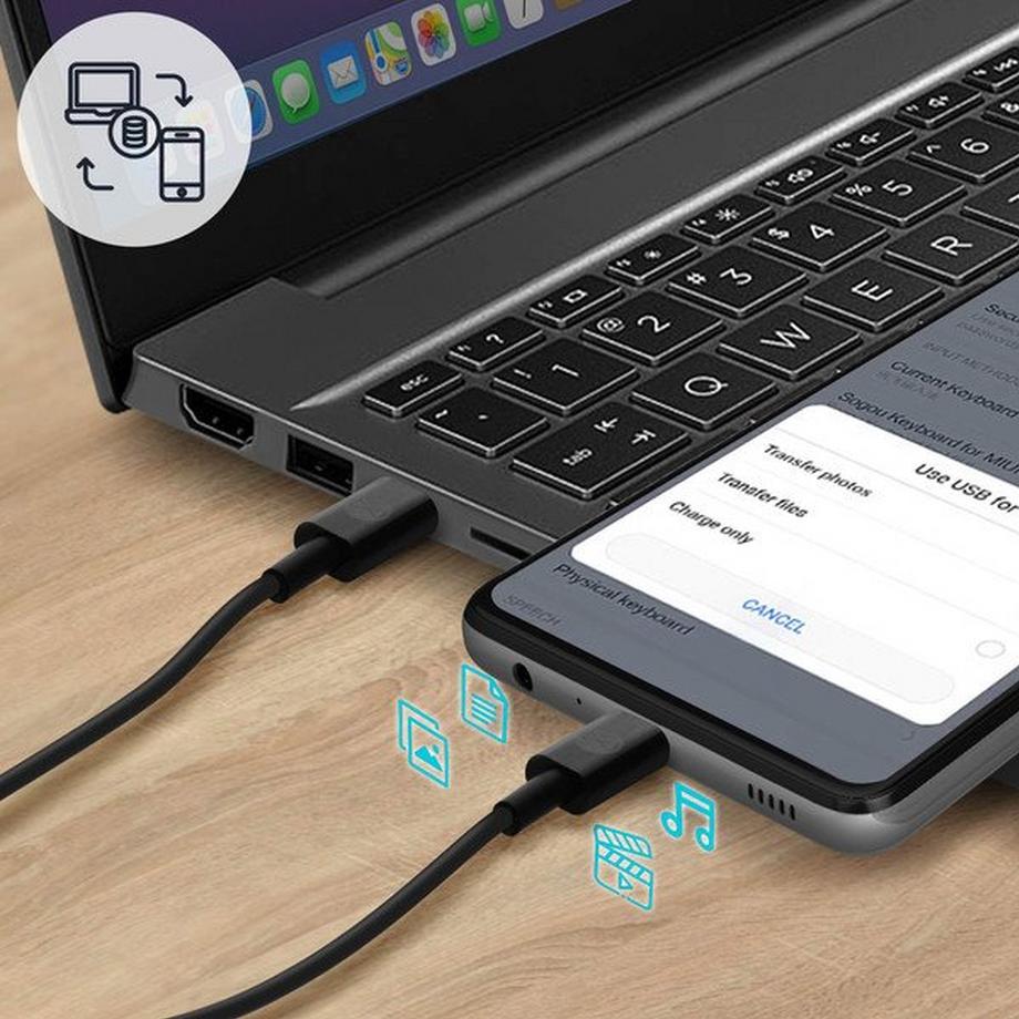 Forever  USB-C / USB-C Kabel Schwarz 