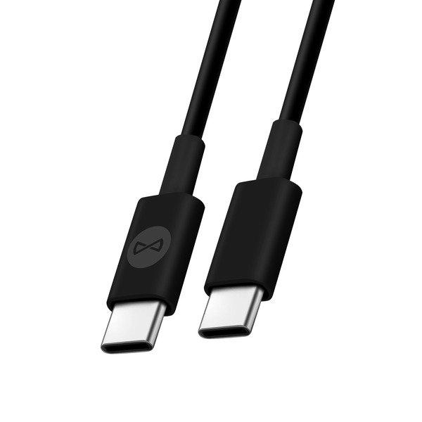 Forever  Câble USB-C vers USB-C 60W 3A 1m Noir 