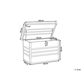 Beliani Aufbewahrungsbox aus Stahl CEBROSA  