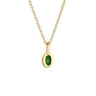 Elli  Halskette Zirkonia Schmuckstein Smaragdgrün 