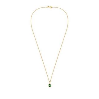 Elli  Halskette Zirkonia Schmuckstein Smaragdgrün 