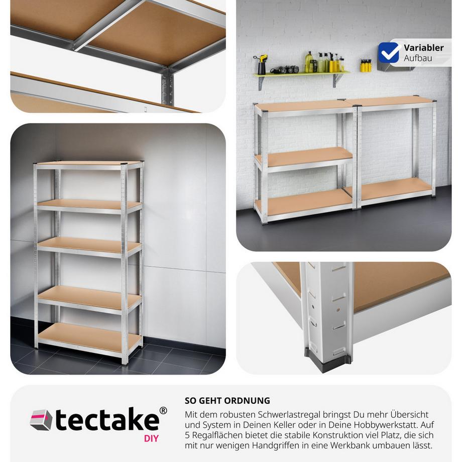 Tectake Scaffalatura per grandi carichi  In diverse misure  