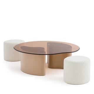 La Redoute Intérieurs Couchtisch + 2 Hocker Poglio  