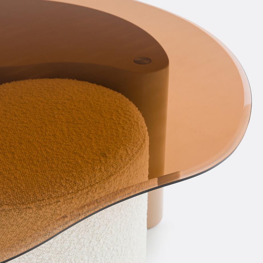 La Redoute Intérieurs Table basse avec 2 poufs  