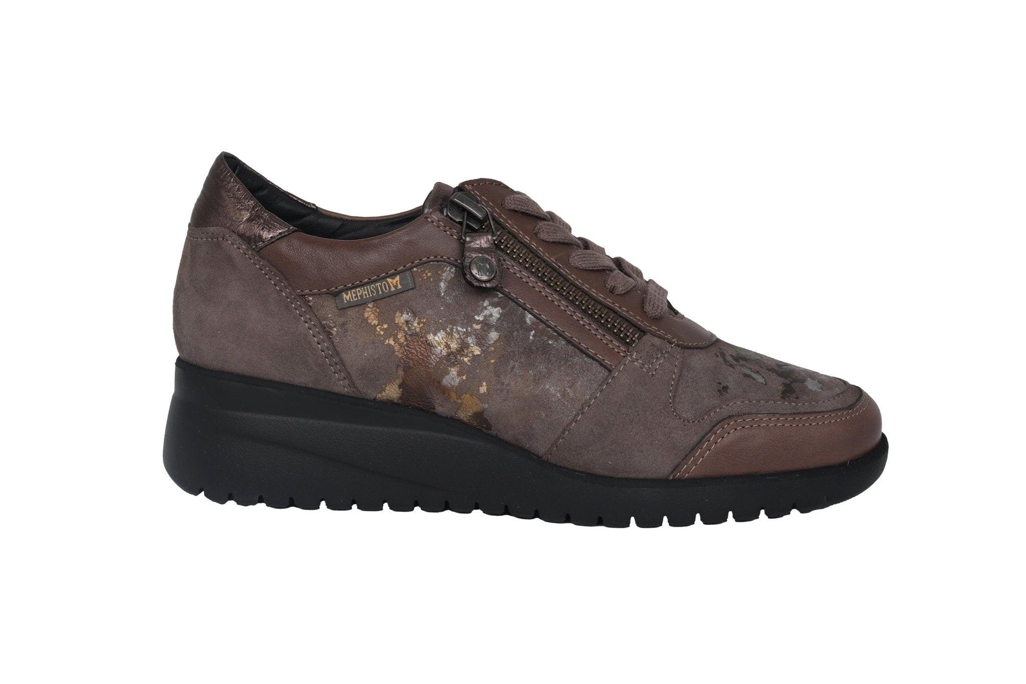 Image of Iasmina - Leder Sneaker Damen Grau 37