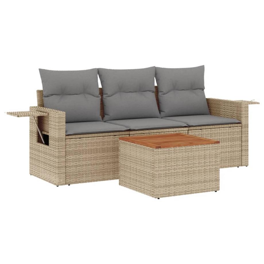Ensemble de canapés de jardin rotin synthétique