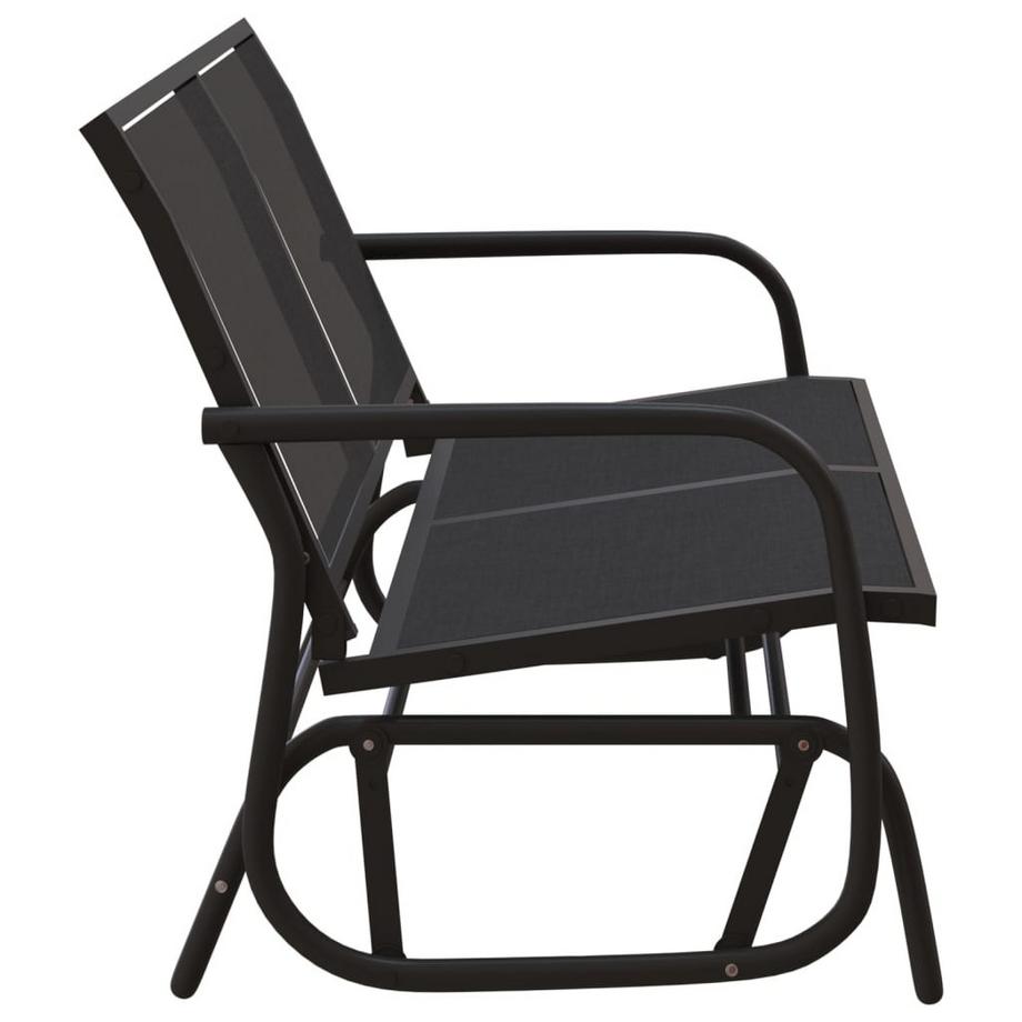 VidaXL panca glider da giardino Acciaio  