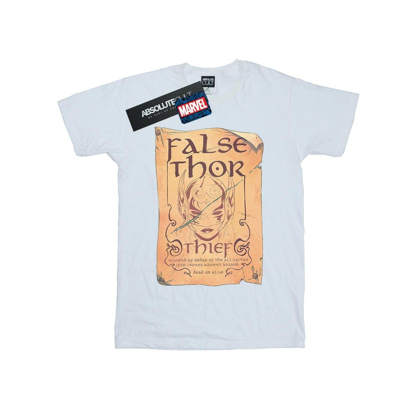 Image of The Mighty Thor False Thor Poster Tshirt Damen Weiss 4XL