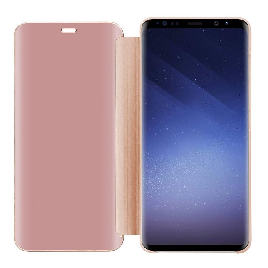 Cadorabo  Housse compatible avec Samsung Galaxy S9 - Clear View étui de protection miroir avec fonction de support Protection à 360 degrés 