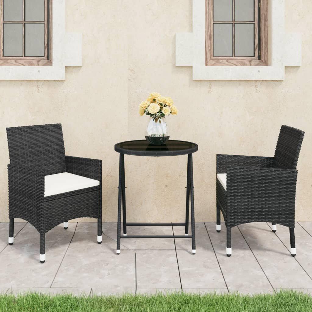 VidaXL Bistroset poly-rattan  