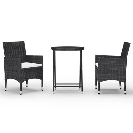 VidaXL Bistroset poly-rattan  