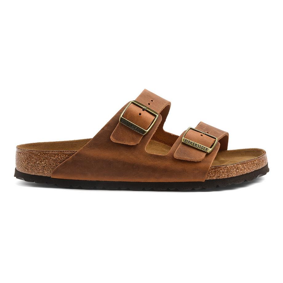 BIRKENSTOCK Arizona Natural Leather Oiled Sandales  