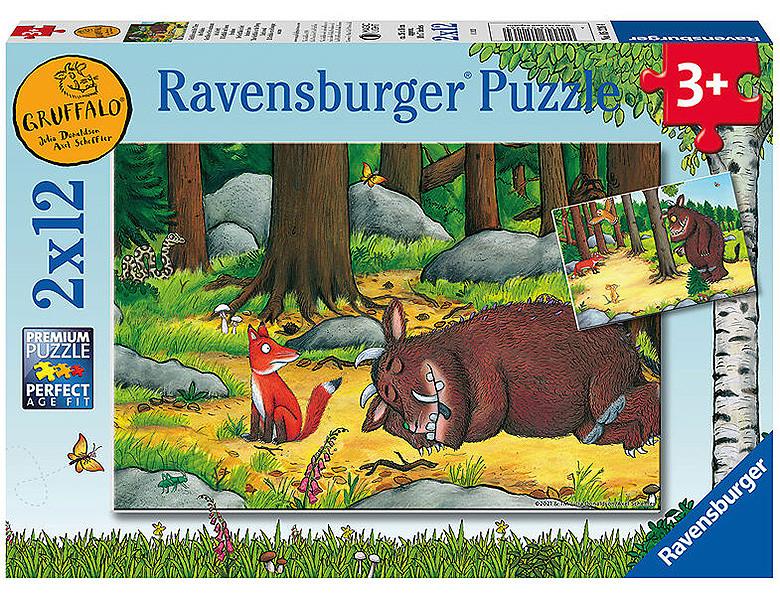Image of Kinderpuzzel 2 x 12 stukjes The Gruffalo