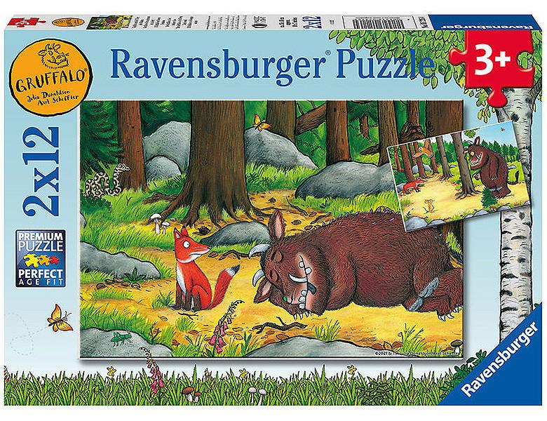 Ravensburger  Ravensburger Kinderpuzzel 2 x 12 stukjes The Gruffalo 