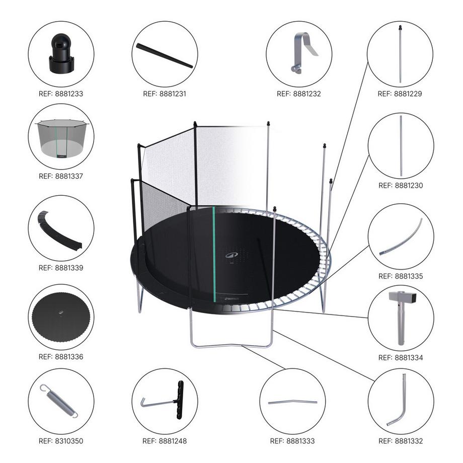 DOMYOS  Trampolin - TRAMPOLINE 360 