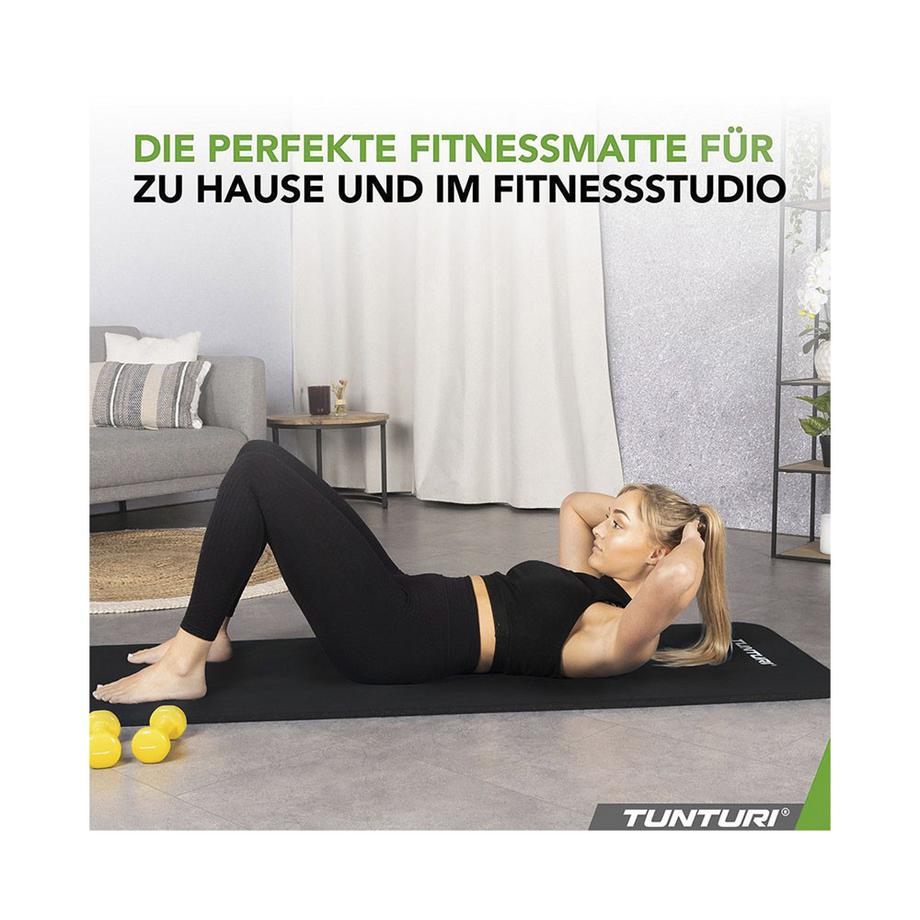 Tunturi  Tapis de fitness NBR noir 