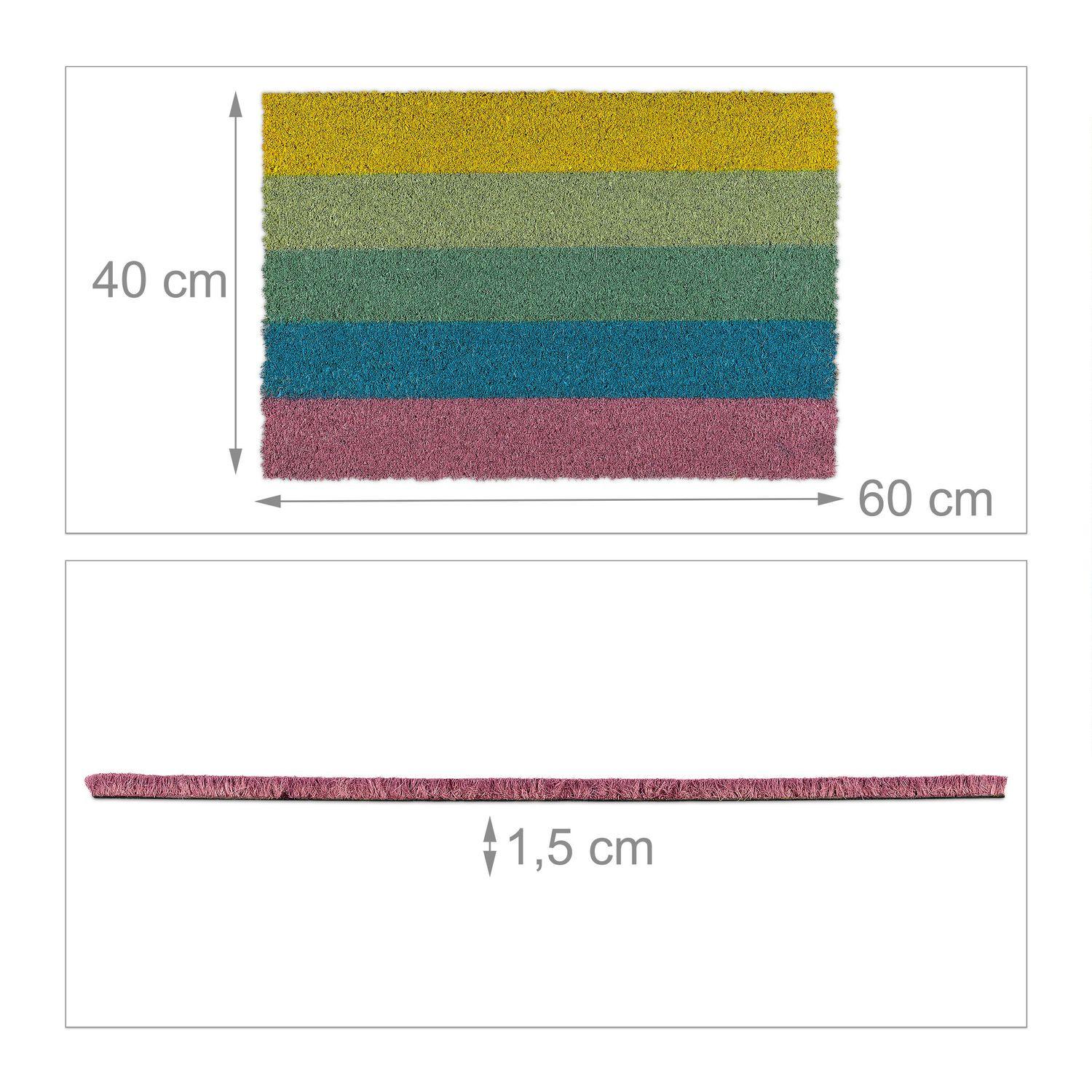 B2X Zerbino in fibra di cocco color arcobaleno  