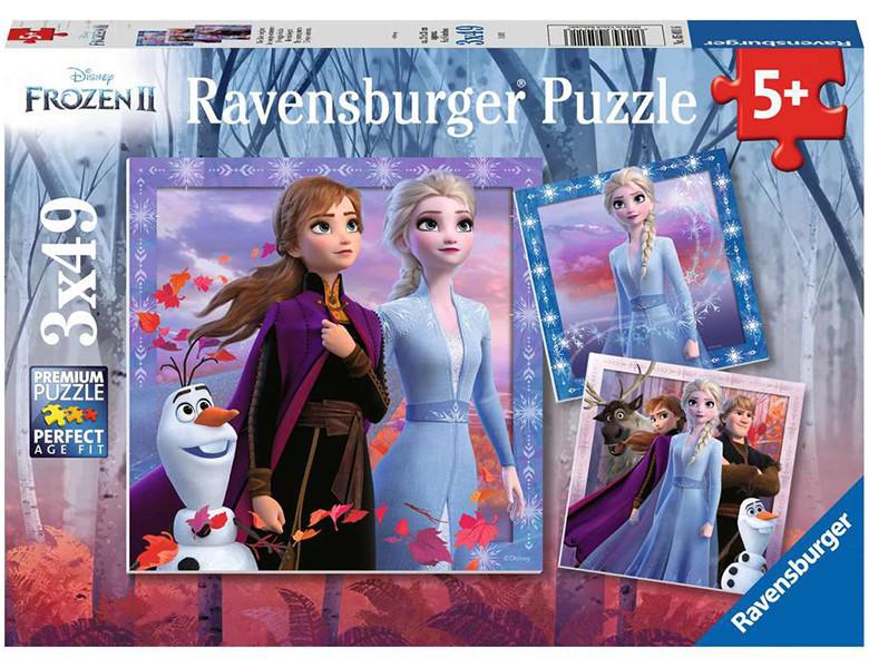 Ravensburger  Ravensburger puzzel Disney Frozen 2 - 3x 49 stukjes - kinderpuzzel 