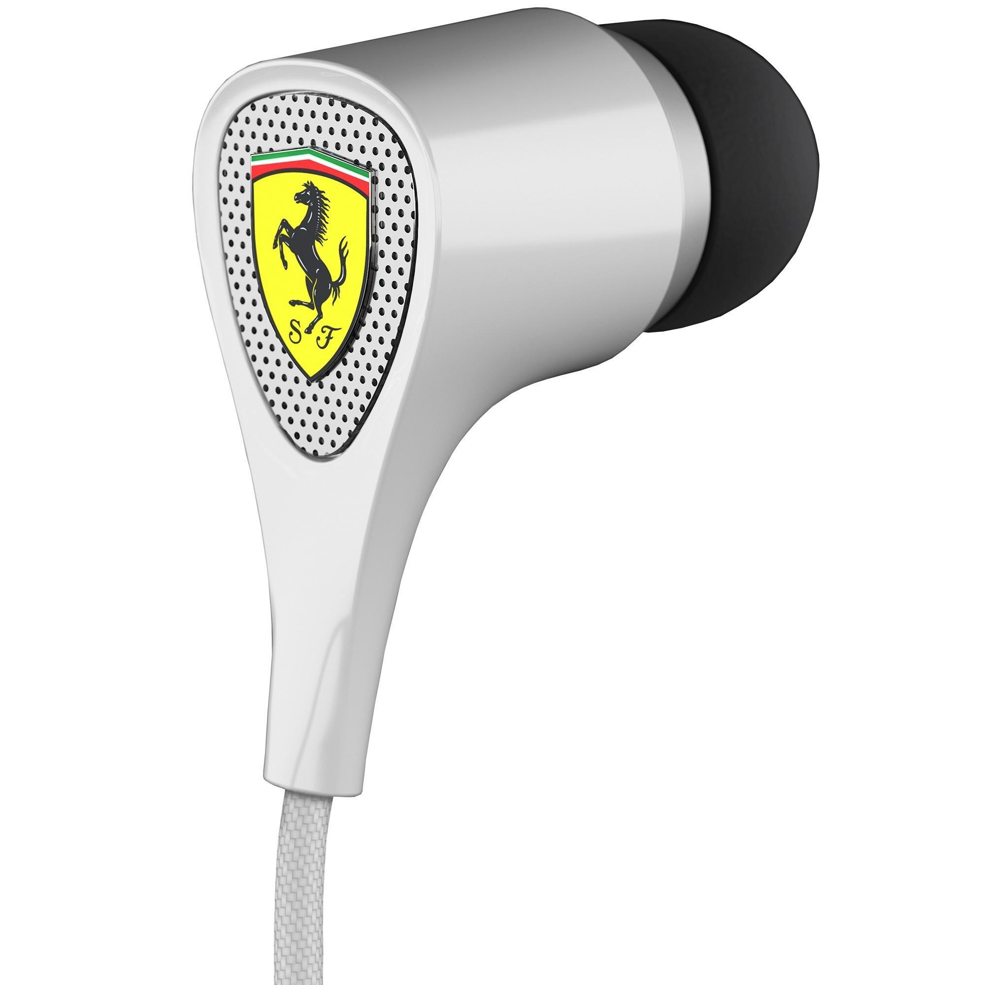 Ferrari by Logic3  Ferrari by Logic3 Scuderia S100i Auricolare Cablato In-ear Bianco 