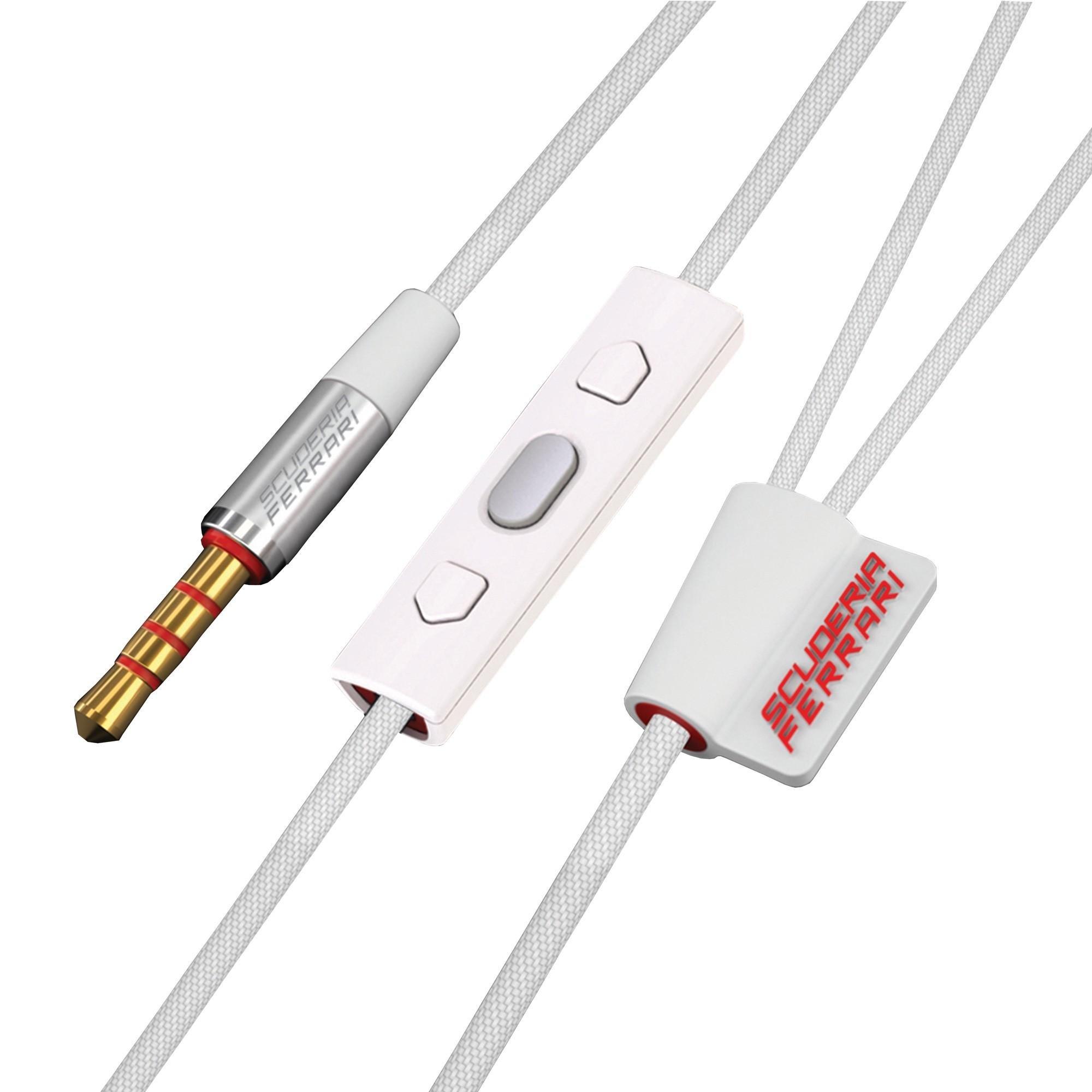 Ferrari by Logic3  Ferrari by Logic3 Scuderia S100i Auricolare Cablato In-ear Bianco 