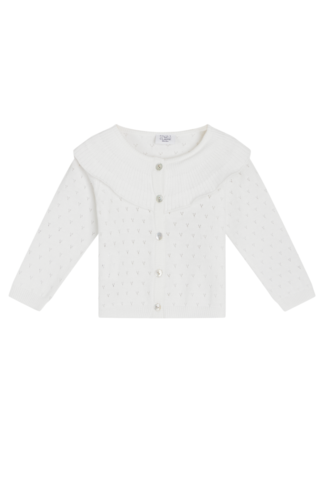 Hust and Claire  Kinder Strickjacke Pen white 