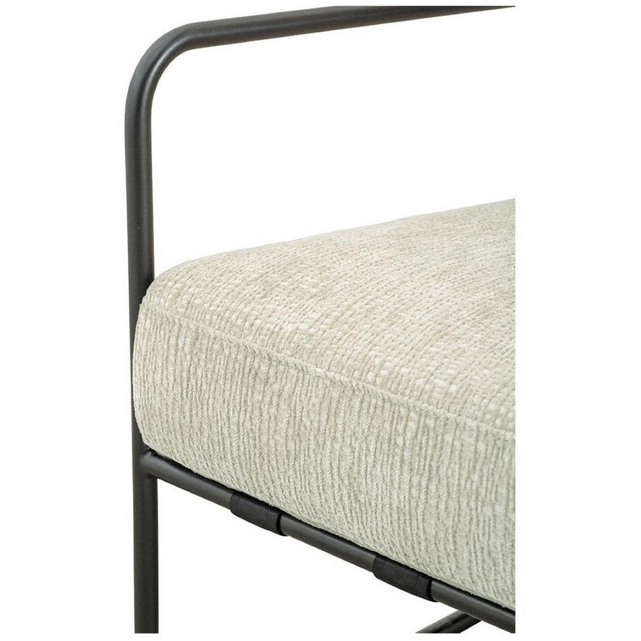 Blanc d'Ivoire Sessel Gaspard abziehbar Jacquard-Samt sand  