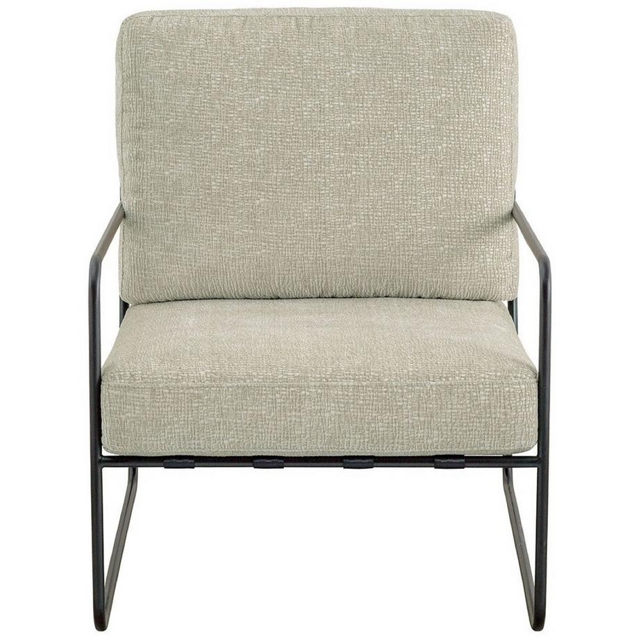 Sessel Gaspard abziehbar Jacquard-Samt sand