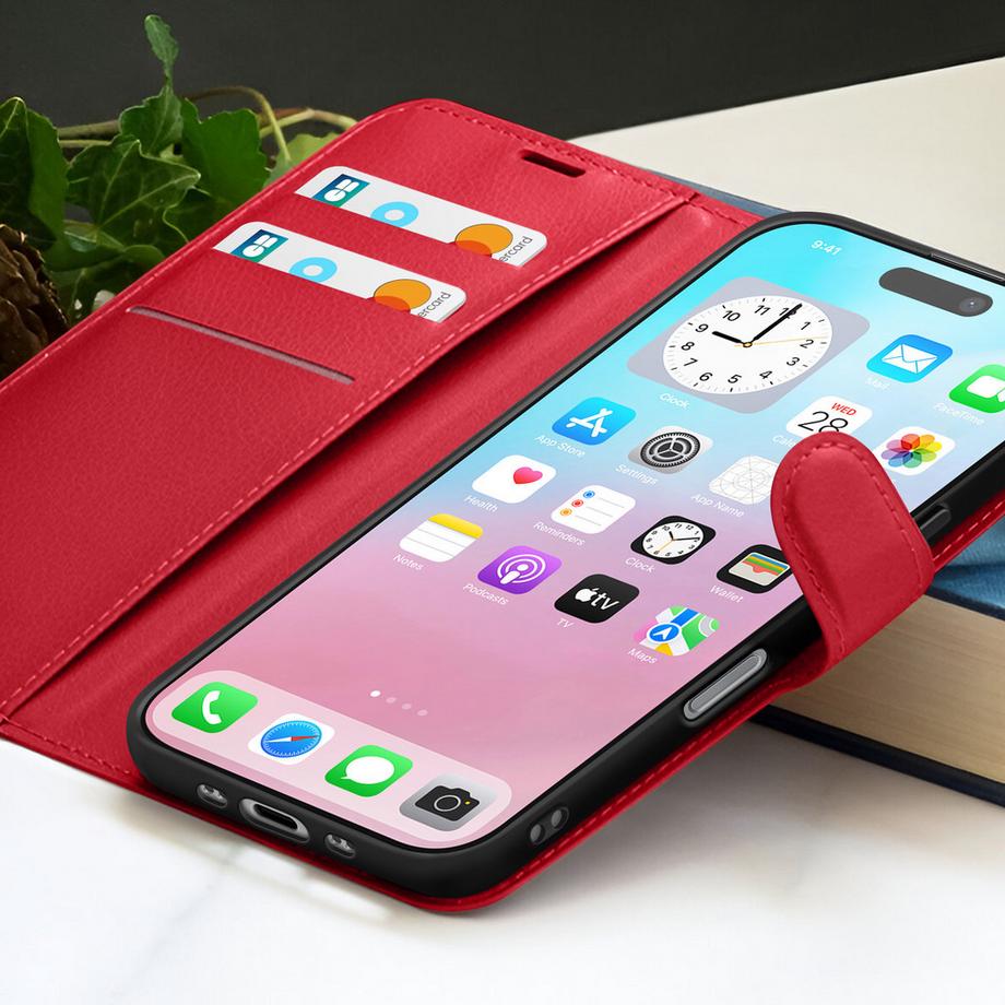 ZANAE  Étui Portefeuille iPhone 17 Air Premium 