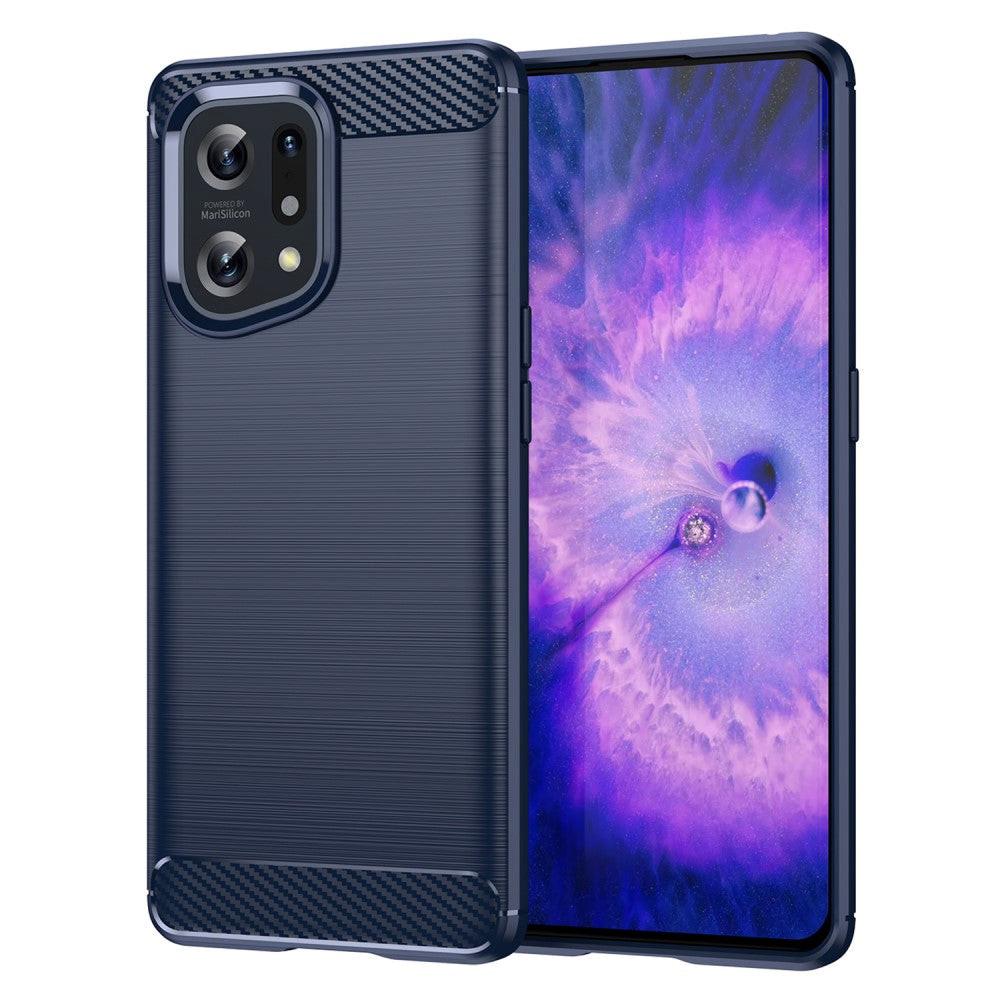 Cover-Discount  Oppo Find X5 - Housse Mã©Tal Look Carbone 