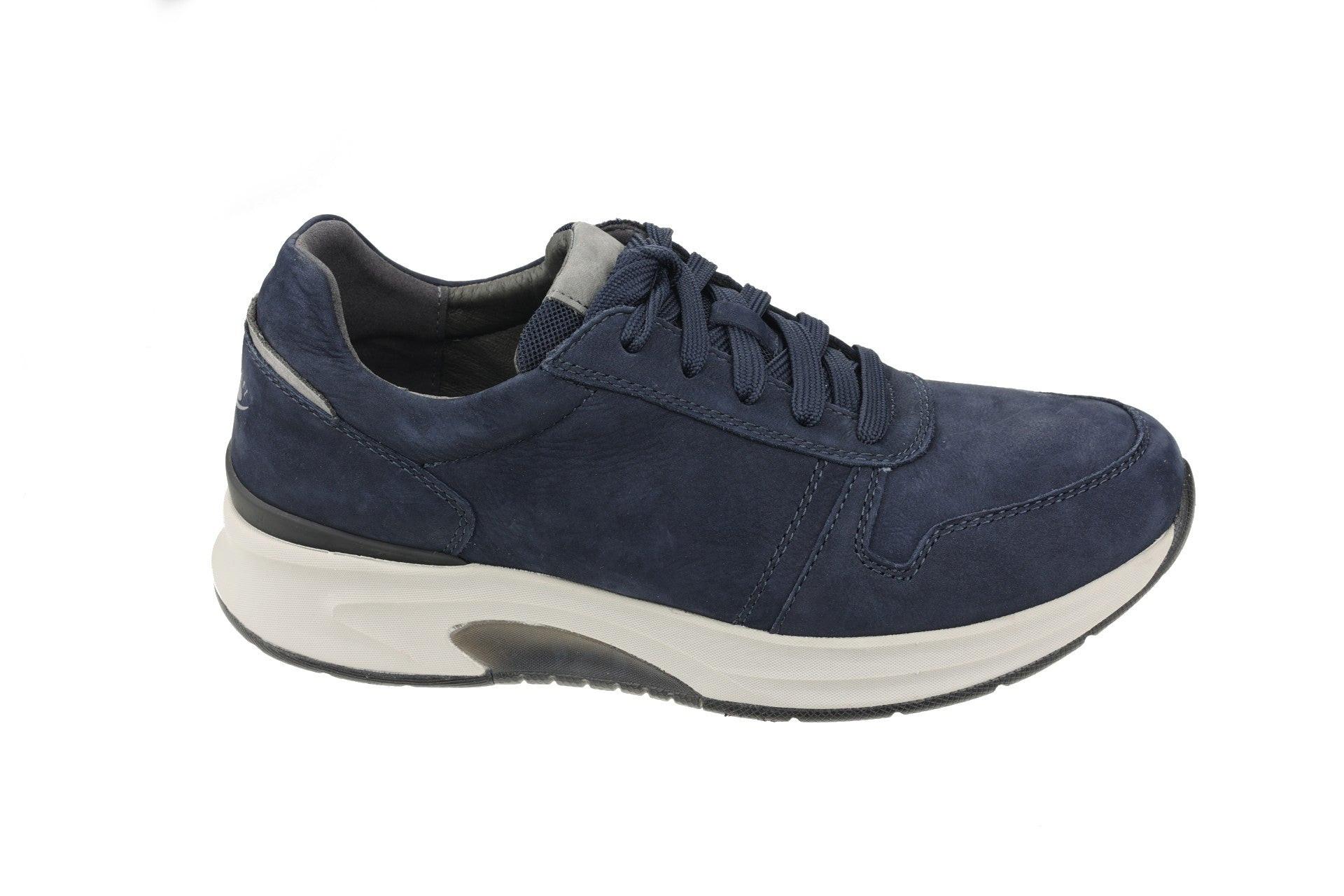 Image of Nubuk Wandersneaker Herren Blau 43.5