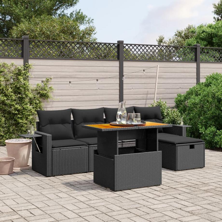 VidaXL set divano da giardino Polirattan  