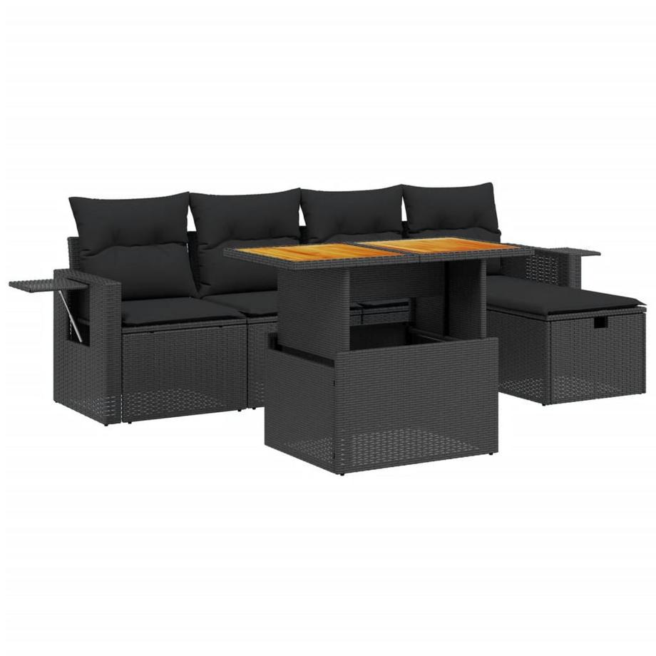 set divano da giardino Polirattan
