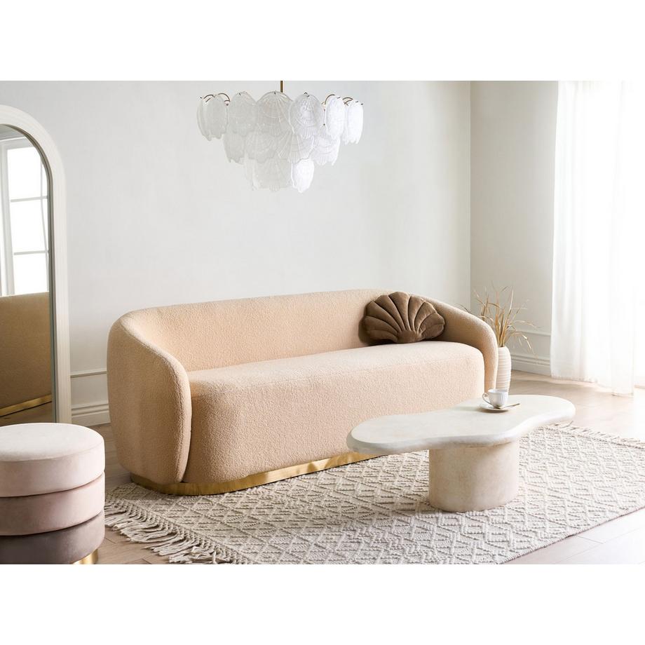 Beliani 2 Sitzer Sofa aus Bouclé Minimalistisch SIPO  