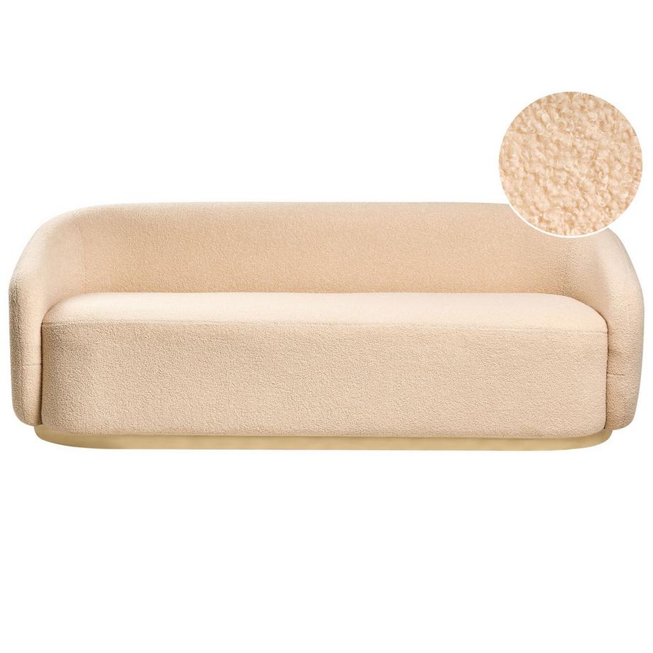 2 Sitzer Sofa aus Bouclé Minimalistisch SIPO