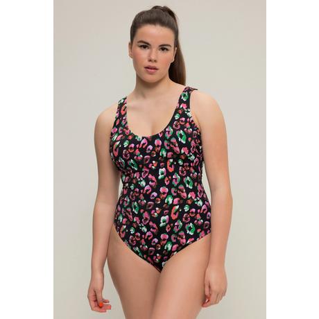 Studio Untold  Maillot de bain à bonnets souples, imprimé léopard coloré 