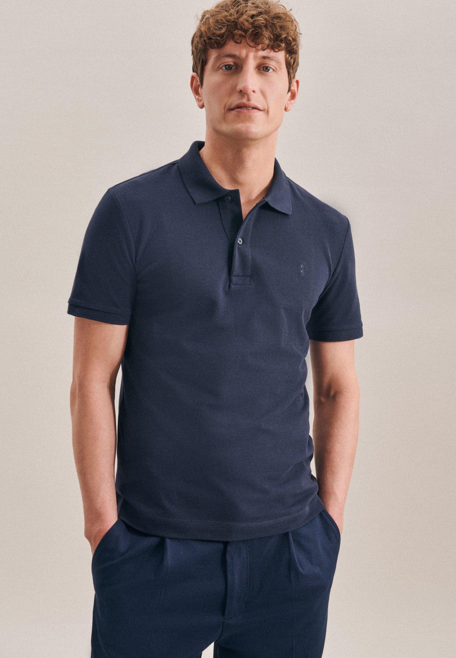 Seidensticker  Polo Slim Fit Kurzarm Uni 