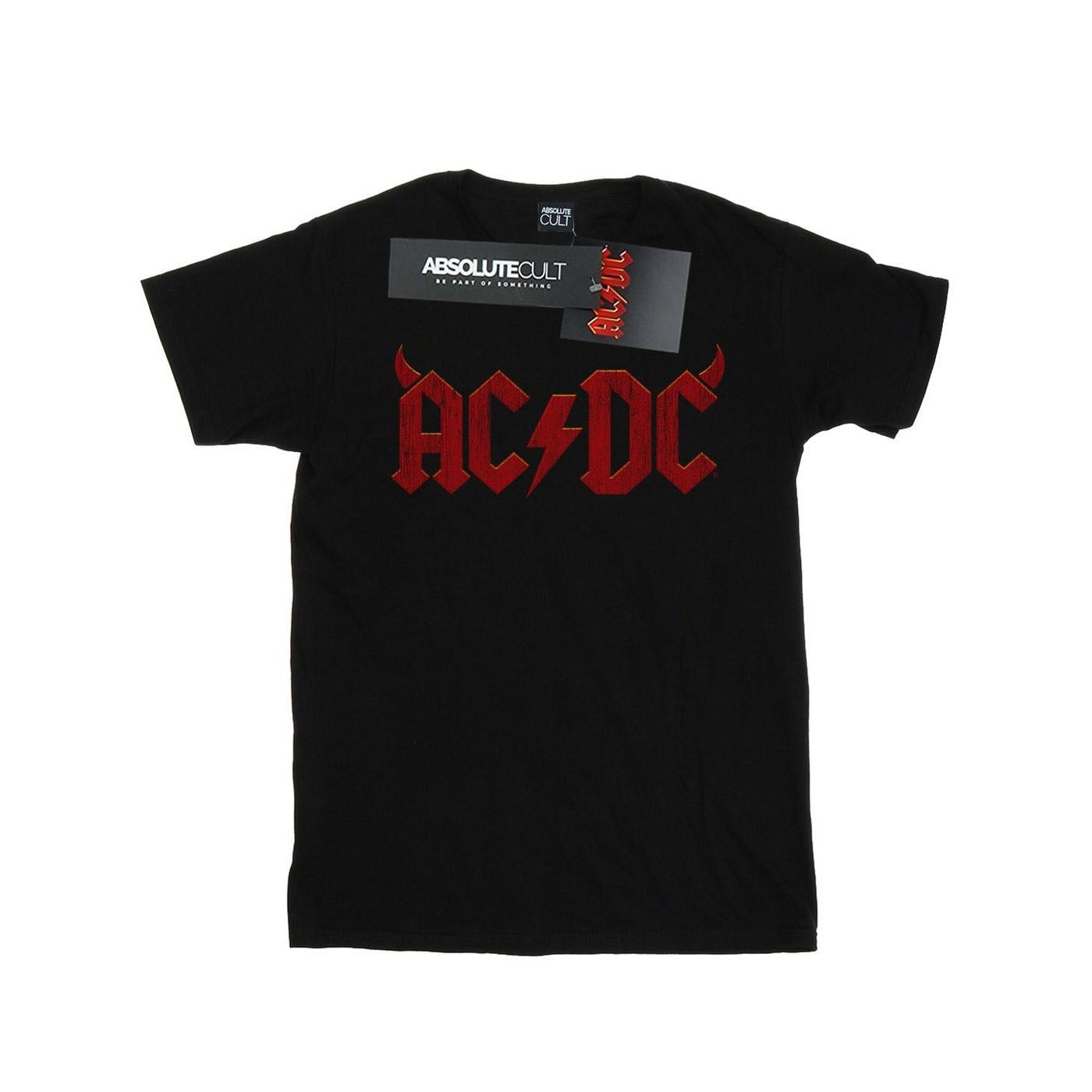 Image of Acdc Horns Logo Tshirt Herren Schwarz M