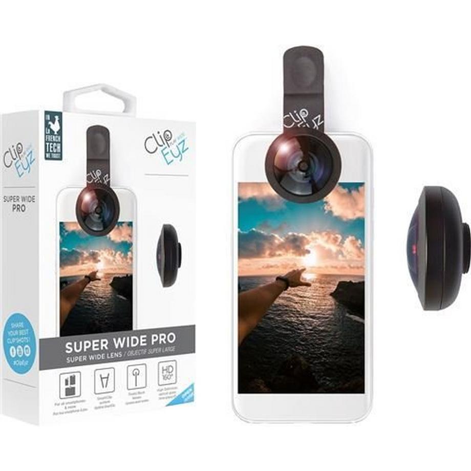 Smartphone-Kameraobjektiv Clipeyz Super Large Black