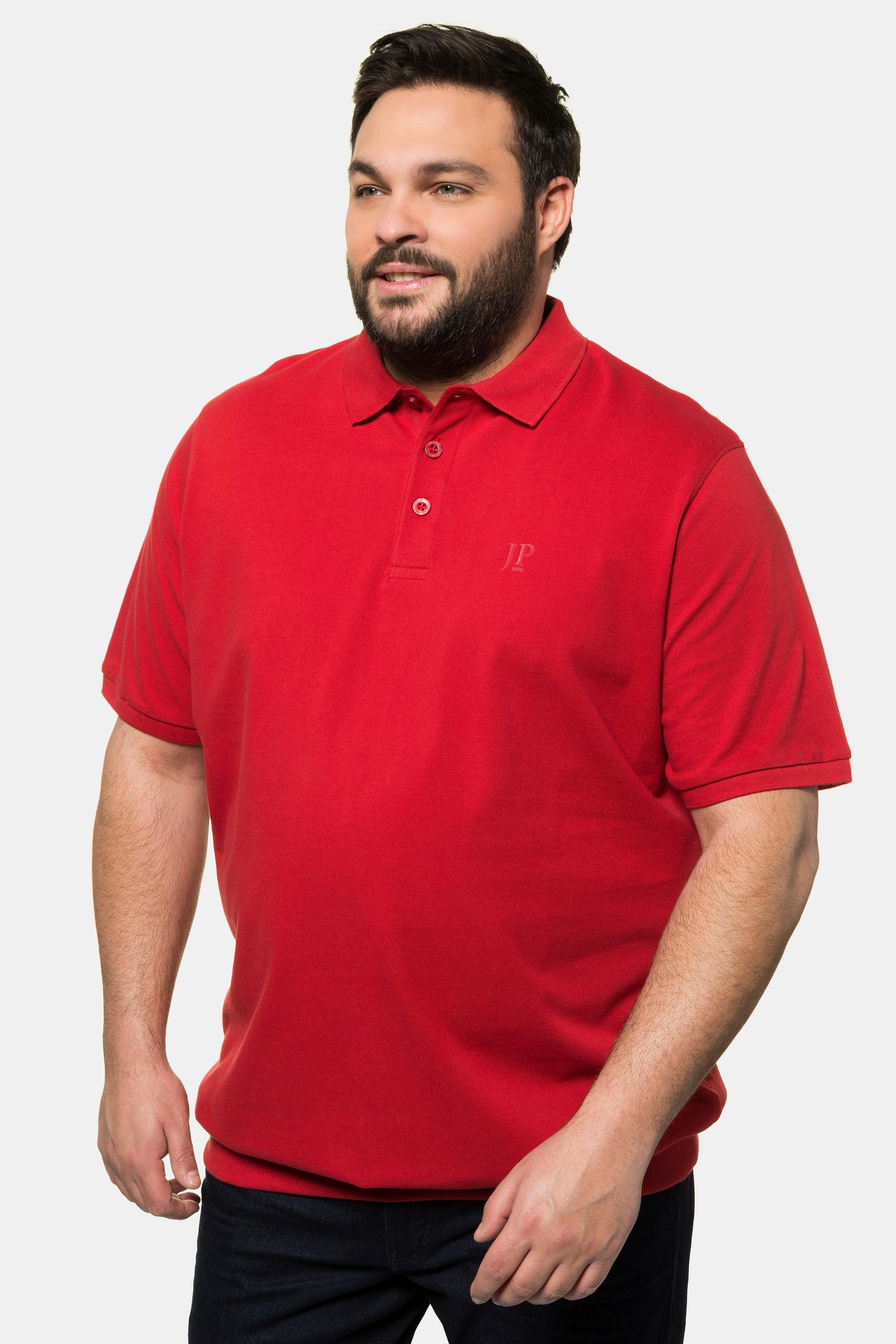 JP1880  Maglia polo basic in piqué con taglio speciale per l'addome, taglie disponibili dalla XXL alla 10XL 