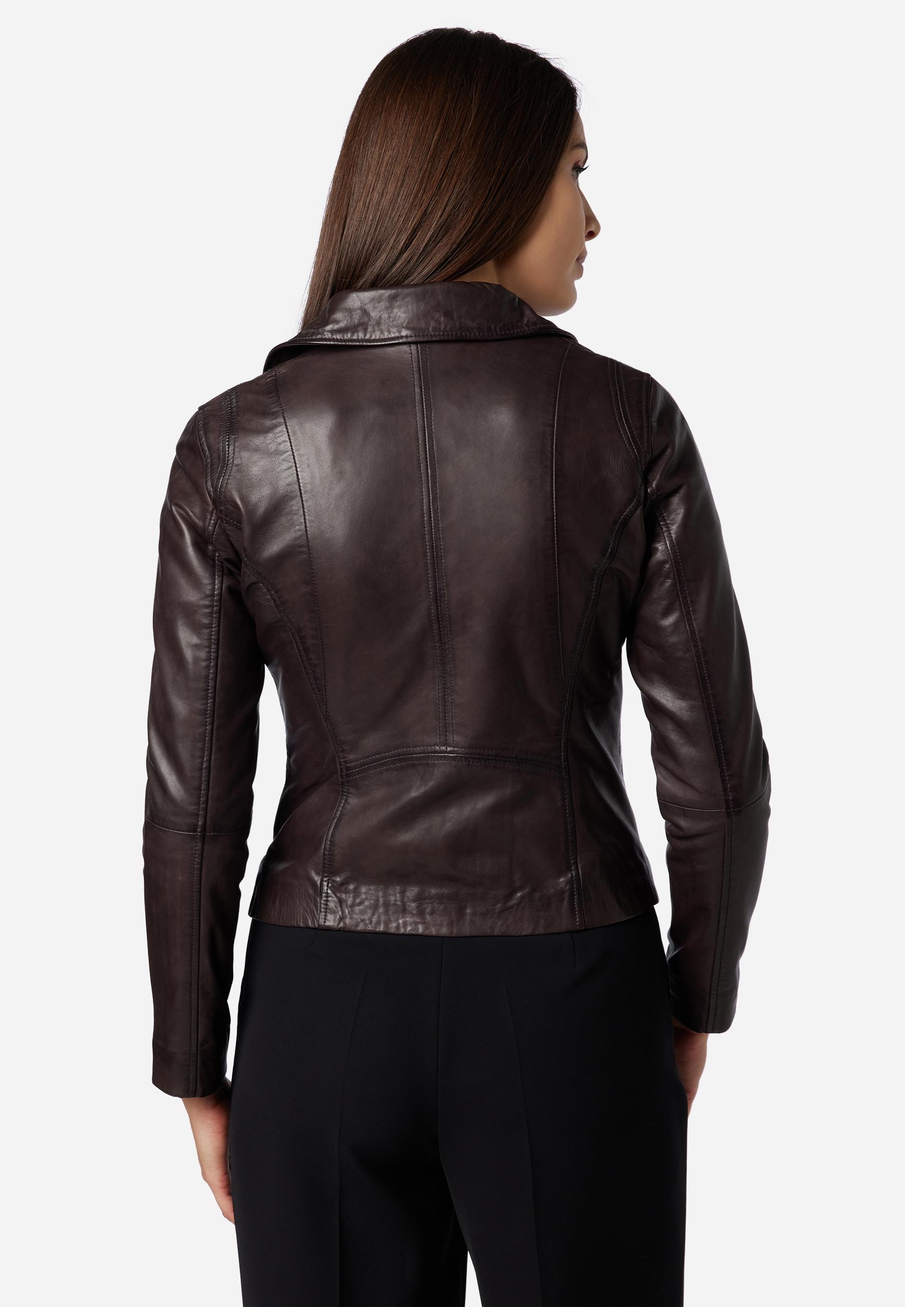 RICANO  Veste en cuir  Sally, style biker 