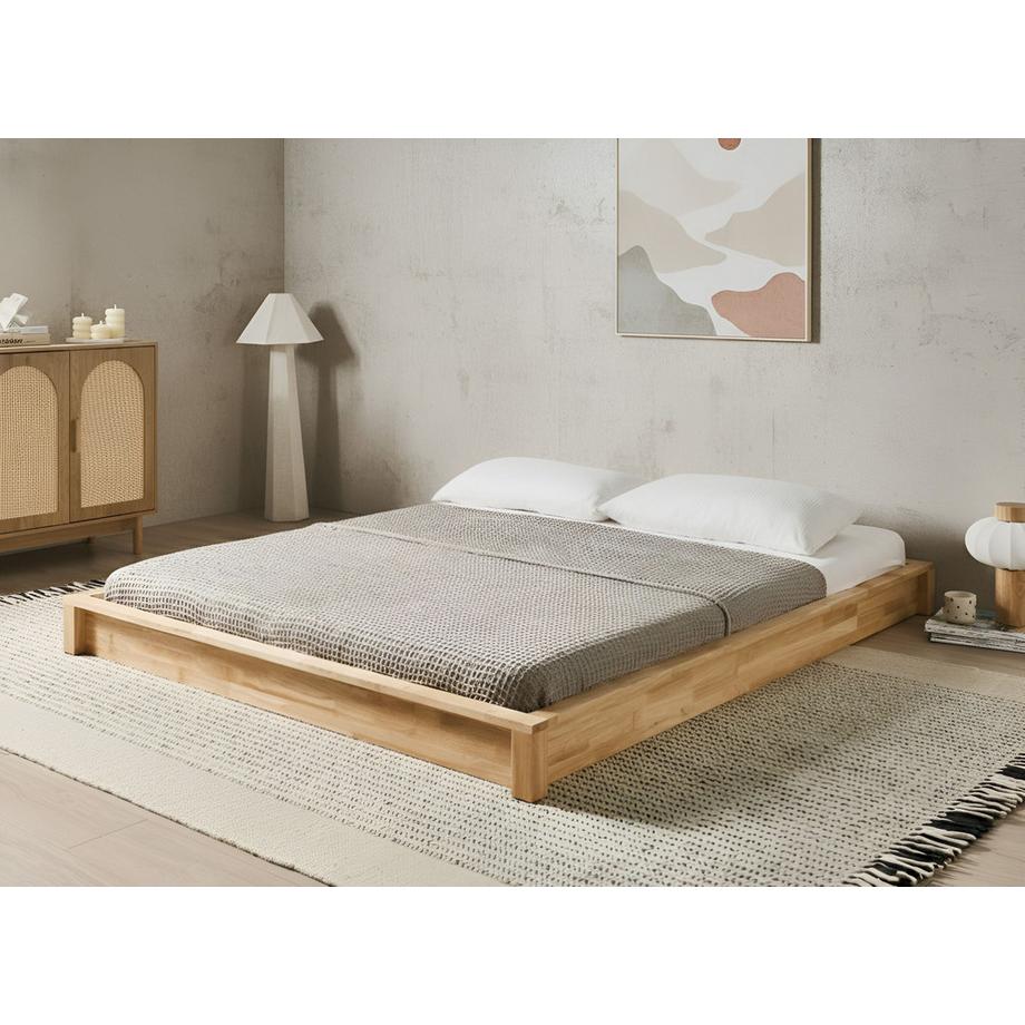 Beliani Letto senza testata en Legno di caucciù Minimalista ANTRAS  