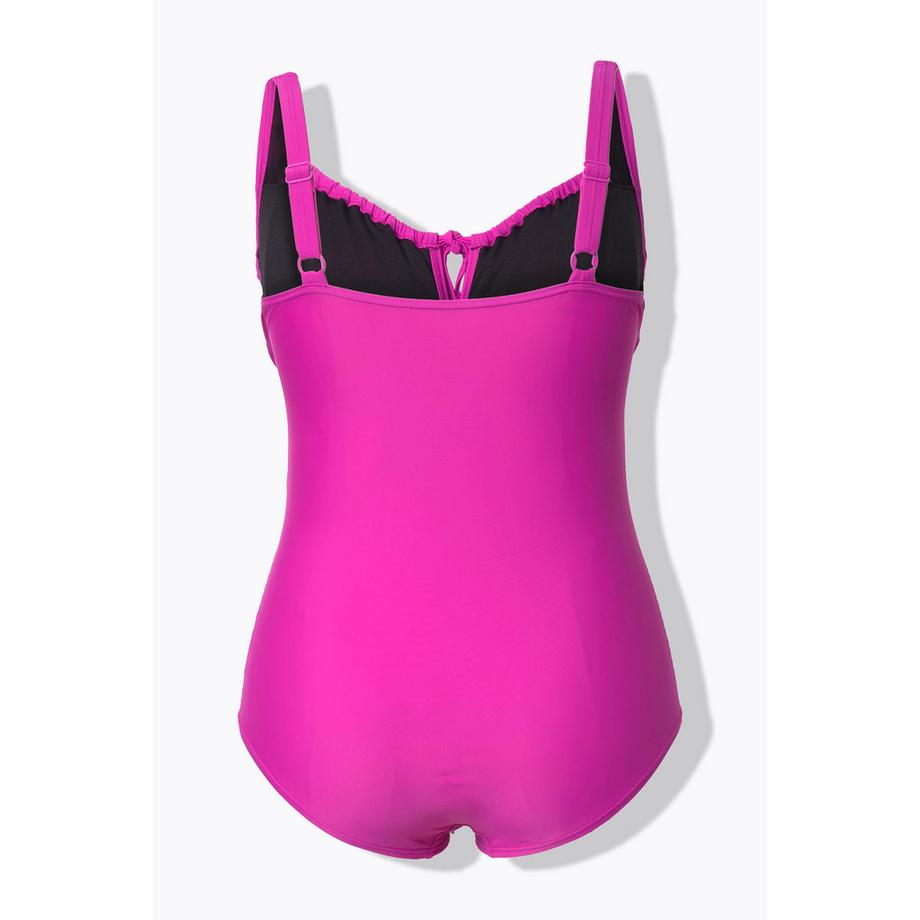 Ulla Popken Maillot de bain Fronces Armatures Recyclé  