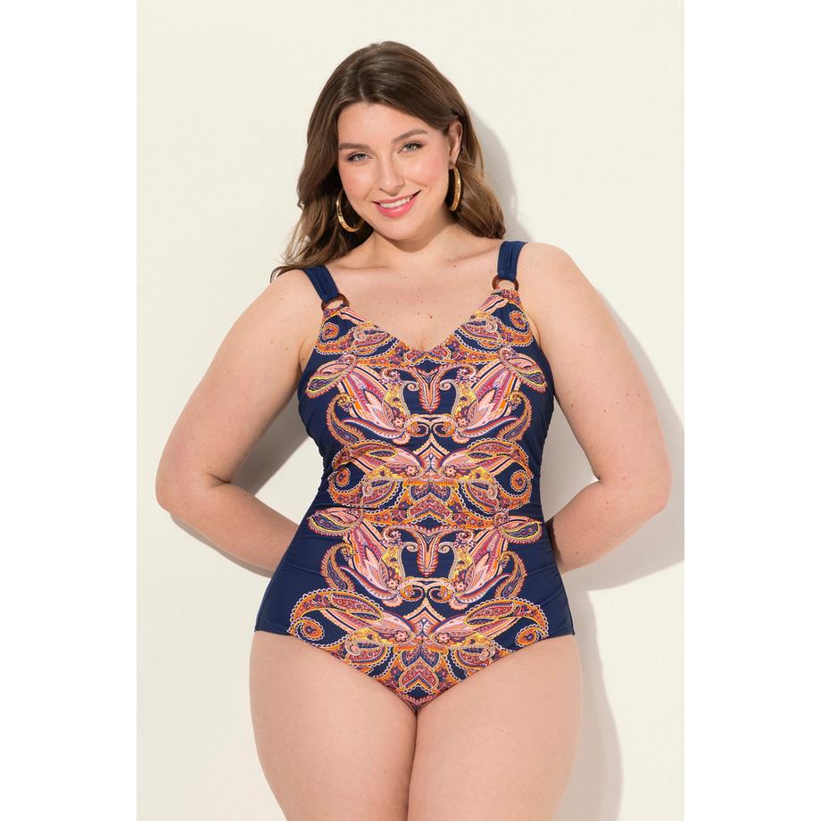 Ulla Popken Costume da bagno Paisley Coppe Morbide  