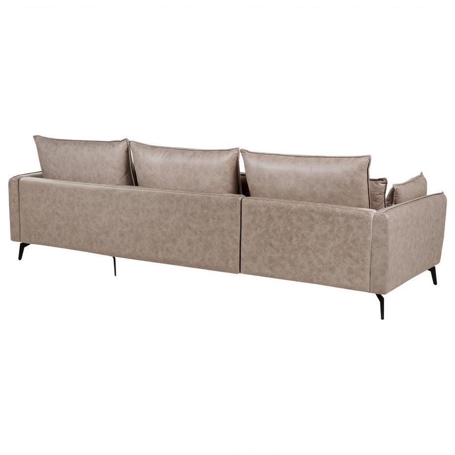 Beliani Ecksofa aus Kunstwildleder  GALLO  