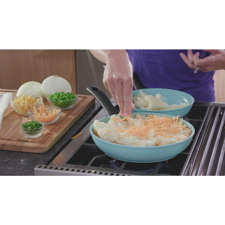 STARLYF Jade Pan 24cm - Poêle à frire avec revêtement en jade, ronde de 24 cm  